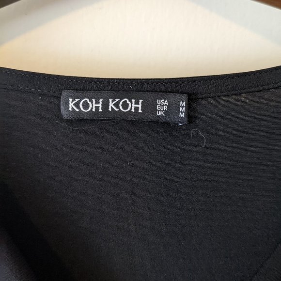 Koh Koh Black Maxi Dress Formal Maternity Friendly - Picture 5 of 6